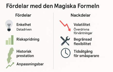 Den Magiska Formeln (Magic Formula) – Strategi, Avkastning och Svenska aktier 2 Samuelssons Rapport Fördelar och nackdelar med Magic Formula, analys av den Magiska Formeln, investeringsstrategi aktier risker, utvärdering av investeringsmetoder