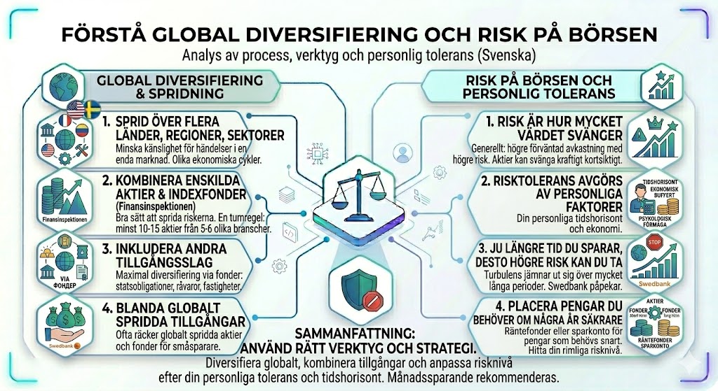 Global diversifiering och risk på börsen, EURCAD Forex Trading Strategy, riskhantering för valutahandel, diversifiera portföljen med aktier och fonder, analys av personlig risktolerans.