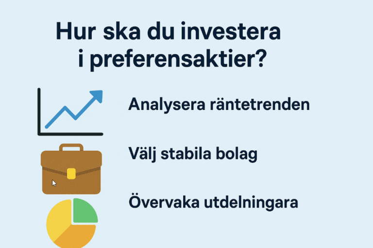 Preferensaktier och ränta – Så påverkas preffar av stigande räntor 2 Samuelssons Rapport Preferensaktier och ränta, så påverkas preffar av stigande räntor, analysera bolag, riskspridning, kassaflöde, utdelningsaktier.