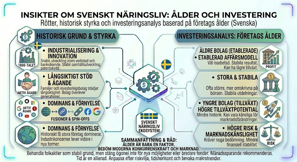 Sveriges äldsta börsbolag, OMXS30, svenskt näringsliv, företagsålder, investeringsanalys, Stockholmsbörsen, historisk avkastning