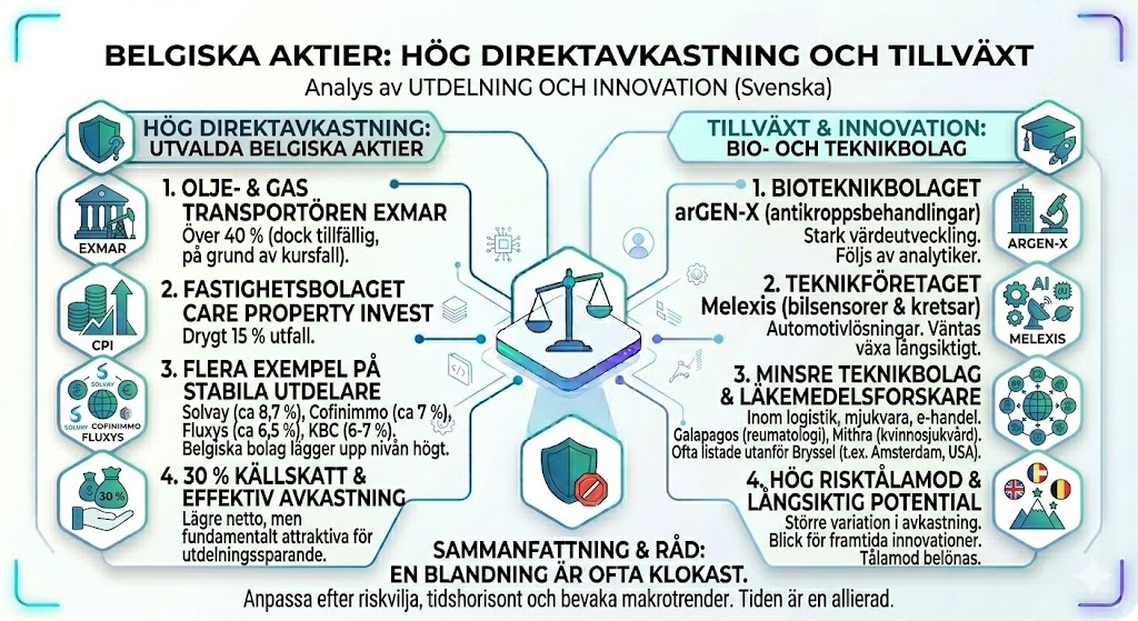 belgiska aktier, Euronext Brussels, bästa aktierna, investering, Bryssel-börsen, finansiell analys