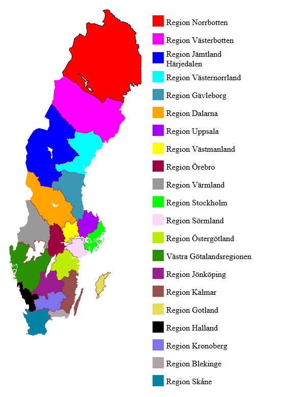 Sveriges 21 L n En Lista Med Alla L nen I Sverige Karta Sveriges 21 L n En Lista Med Alla L nen I Sverige Karta