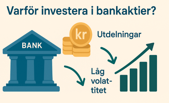 Bankaktier 2026 – Bästa Svenska & Utländska Bankaktierna Att Köpa Nu 1 Samuelssons Rapport Bankaktier i år, bästa svenska och utländska bankaktierna att köpa nu, varför investera i bankaktier, utdelningar, låg volatilitet, bankbyggnad, guldmynt.