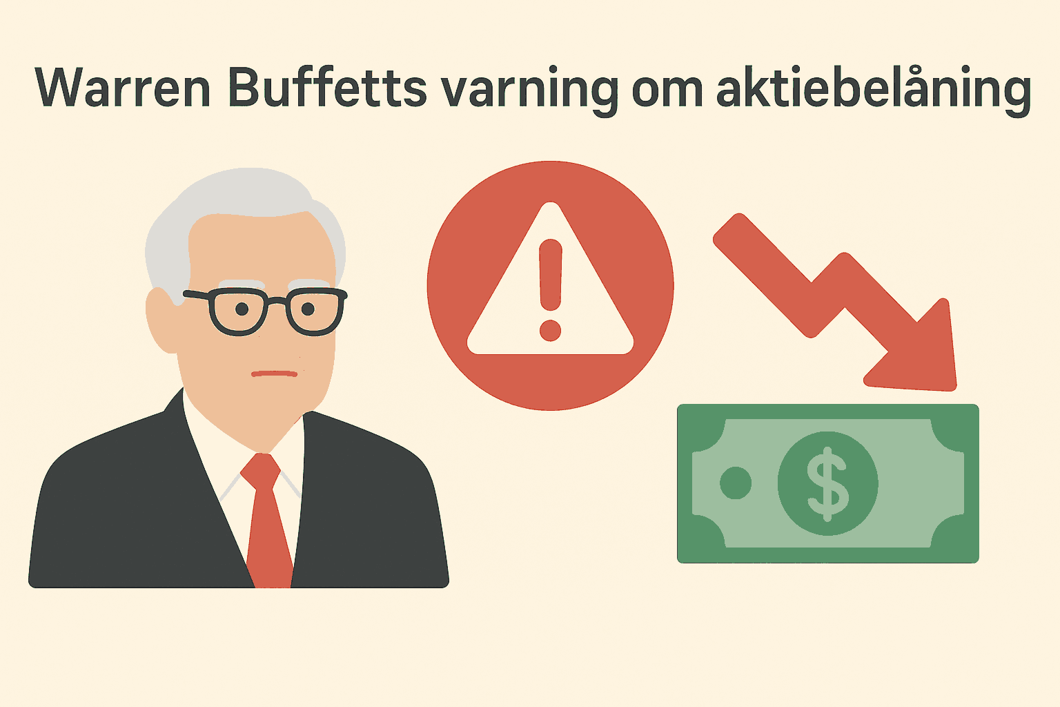 Aktiebelåning – Vad det är, Risker, Belåningsvärde och Hur det fungerar 2 Samuelssons Rapport Warren Buffett aktiebelåning, varning för belåning av aktier, risker med aktiebelåning, investeringsstrategi Warren Buffett, aktiebelåning faror.
