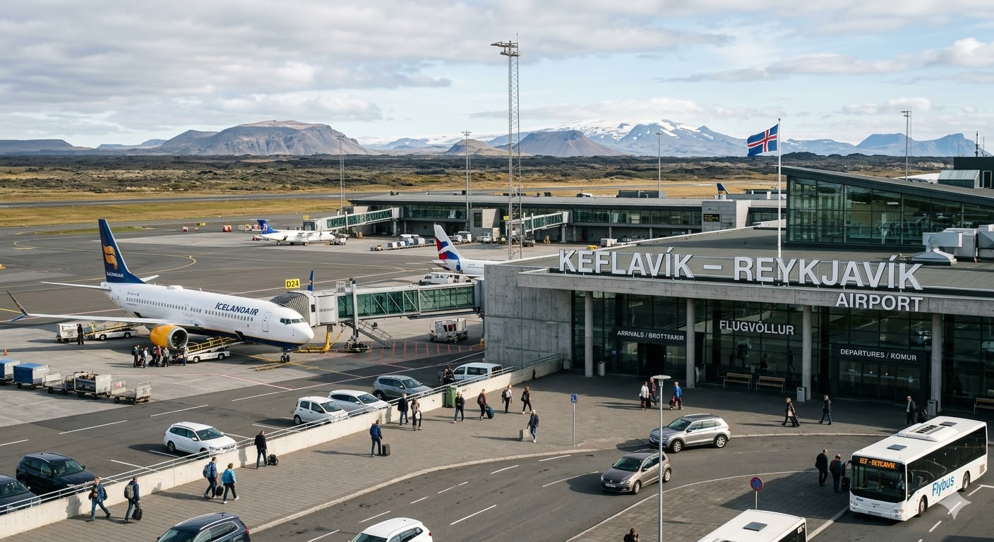 Keflavík – Reykjavík flygplats, Island Keflavík – Reykjavík flygplats, Island