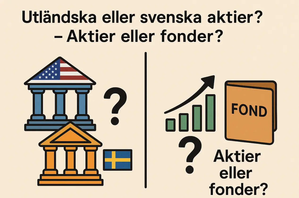 Utländska, svenska, aktier, fonder, portfölj, investering, spara, börsen, utdelning, miljon, strategi